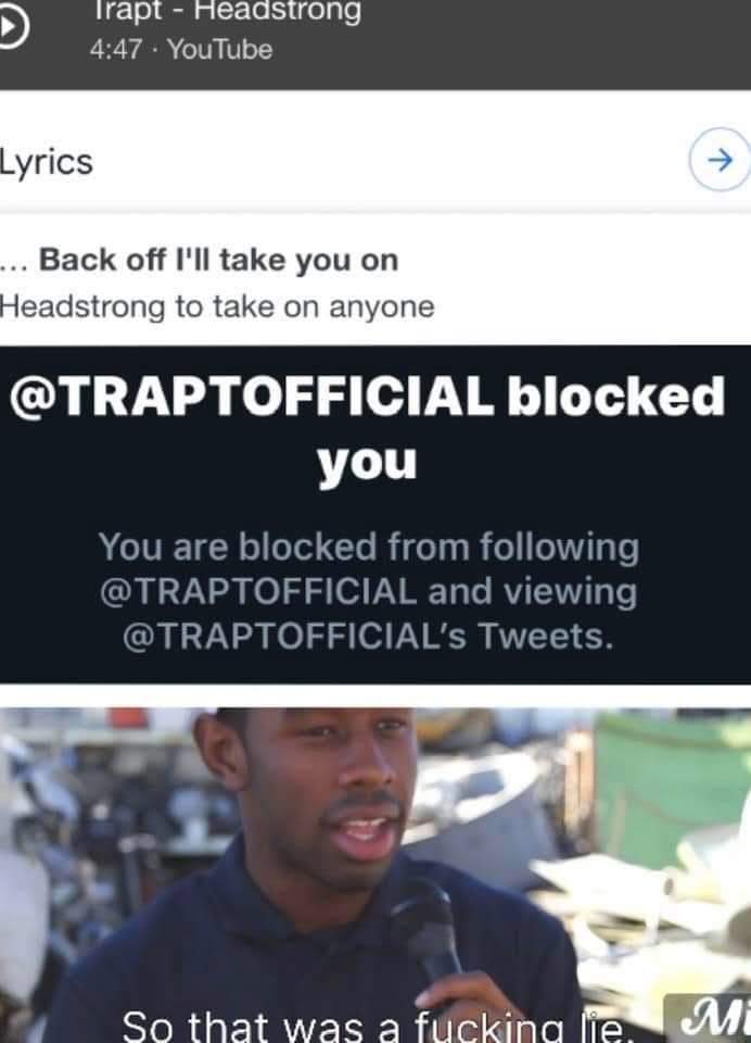Cardinalhat's tweet photo. @TRAPTOFFICIAL  The only Headstrong you guys are is cowering behind your White Supremacy group. https://t.co/2SYVqSEKAp