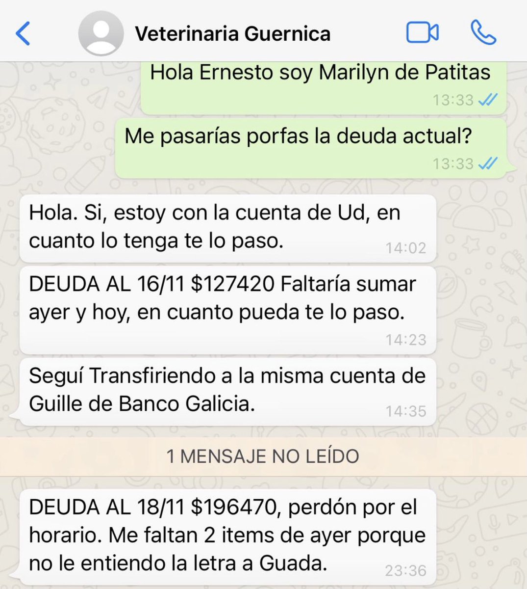 PatitasGlew's tweet photo. Es la primera vez que debemos tanto en la veterinaria, con tantos casos nuevos la deuda fue creciendo y hoy tocamos fondo
Debemos $200.000 en la Clínica Veterinaria de Guernica donde atendemos al 90% de nuestros rescatados
PATITAS GLEW ESTÁ EN QUIEBRA💔
Ayúdanos a salir adelante https://t.co/cfsrephJz9