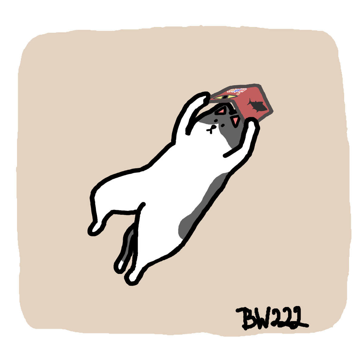 くろもり もう気持ちは金曜日くらいなので今の願望がイラストに出てしまいました イラスト ゆるいイラスト イラスト好きさんと繋がりたい 創作 冬の創作クラスタフォロー祭り 猫 イラスト練習中 ゴロゴロ 読書