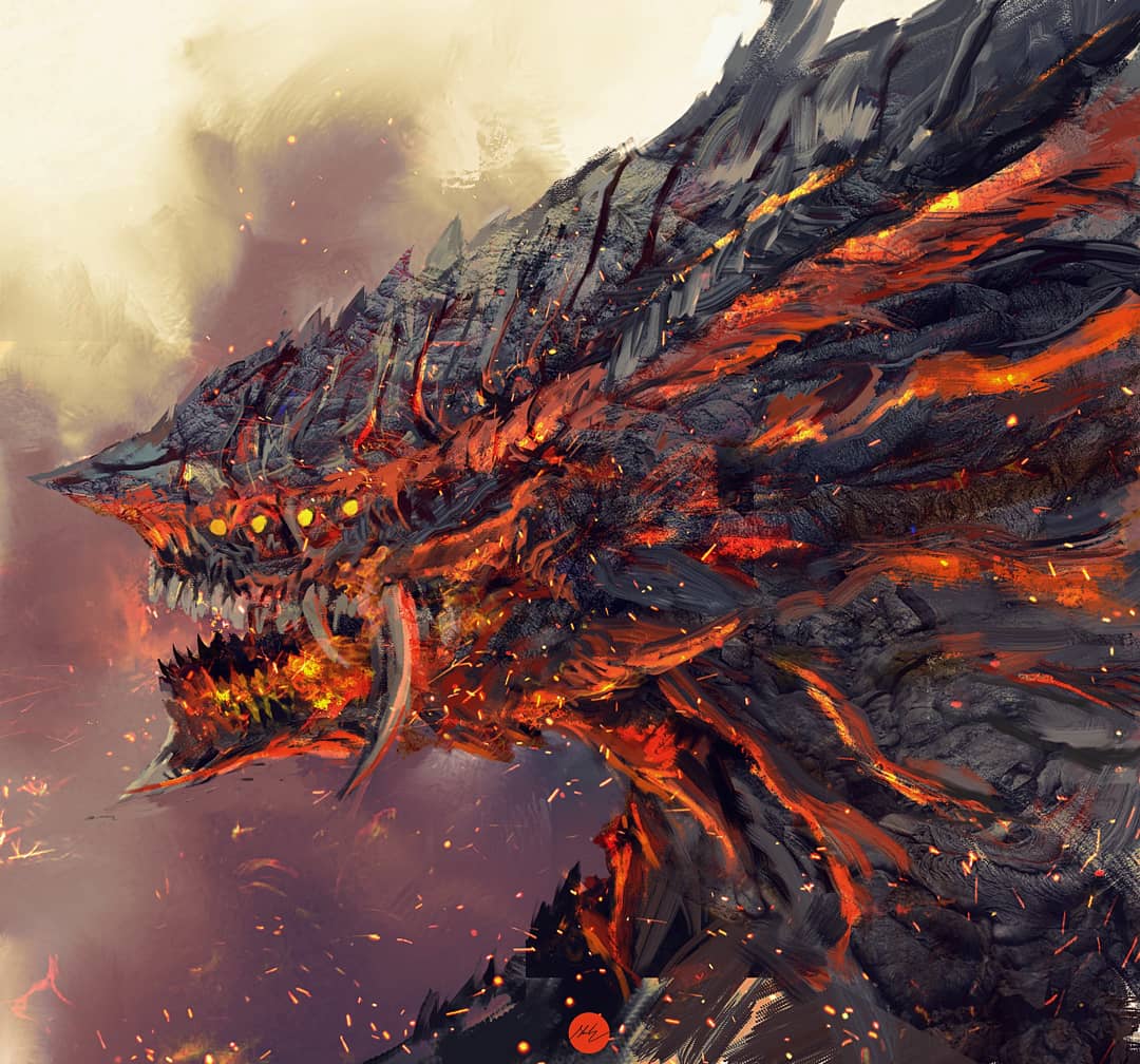 shimhaq's tweet photo. The Sultan of Chaos, this Demon was the embodiment of the power inherent in the colossal flames
.
Another Demons Souls piece and animated version as well. Cant wait to play this once I get my hands on a PS5 #demonssouls #dragongod https://t.co/1Fej4tYK3X
