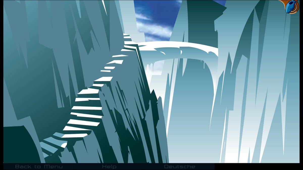 So after the previous chapter's incredibly elaborate art + entire rail-shooter sequence + high-effort animated fight scene, the ice village is... pretty, but dramatically less complex lol