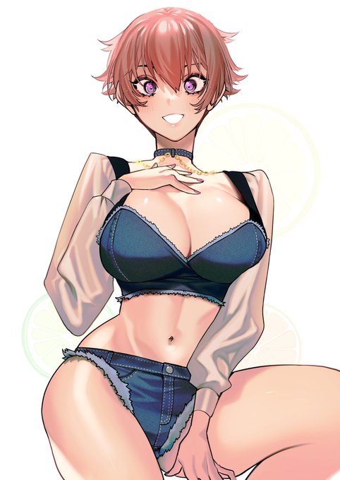 デニムショートパンツが描きたかった🐹スッキリ 