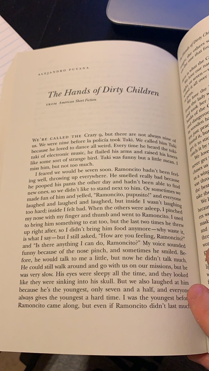 “The Hands of Dirty Children” by  @Puyana ( @asfmag) could easily have been too sentimental, too melodramatic, too openly manipulative of the reader. Instead, you’ll find yourself weeping the tears that the protagonist cannot.