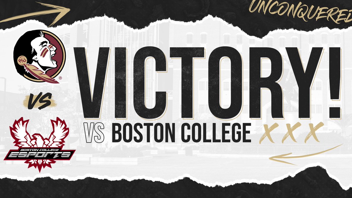 EsportsatFSU's tweet image. 🍢 'NOLES WIN! 🍢

Florida State's @SatchmoeLife took the victory tonight against @BC_Esports_ in the first round of the @LevelNextGG ACC Round Robin. Truly showing the rest of the schools what 'Unconquered' means. #LevelNextChampions 💪 GGs