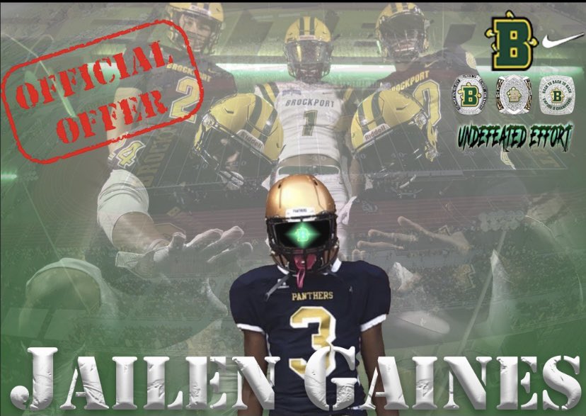 jailen_gaines's tweet photo. After a great talk and vist I am excited to announce I have receive an offer to @Brockport  Big thanks to @CoachBlahzy11 @coachmangone @SweetHomeHSFB https://t.co/F0OadrGKeI