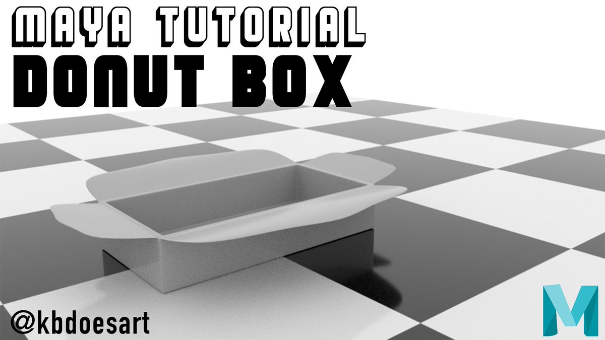 kbdoesart's tweet photo. Welcome back to Tutorial Tuesday!
It’s another Maya tutorial! This one is a simple donut box! :) link is in bio!
#art #artist #maya #mayamodeling #mayamodel #3d #3dmodel #modelingtutorial #mayatutorial #tutorial
https://t.co/DVw97R5p1B https://t.co/PEz23qrvc7