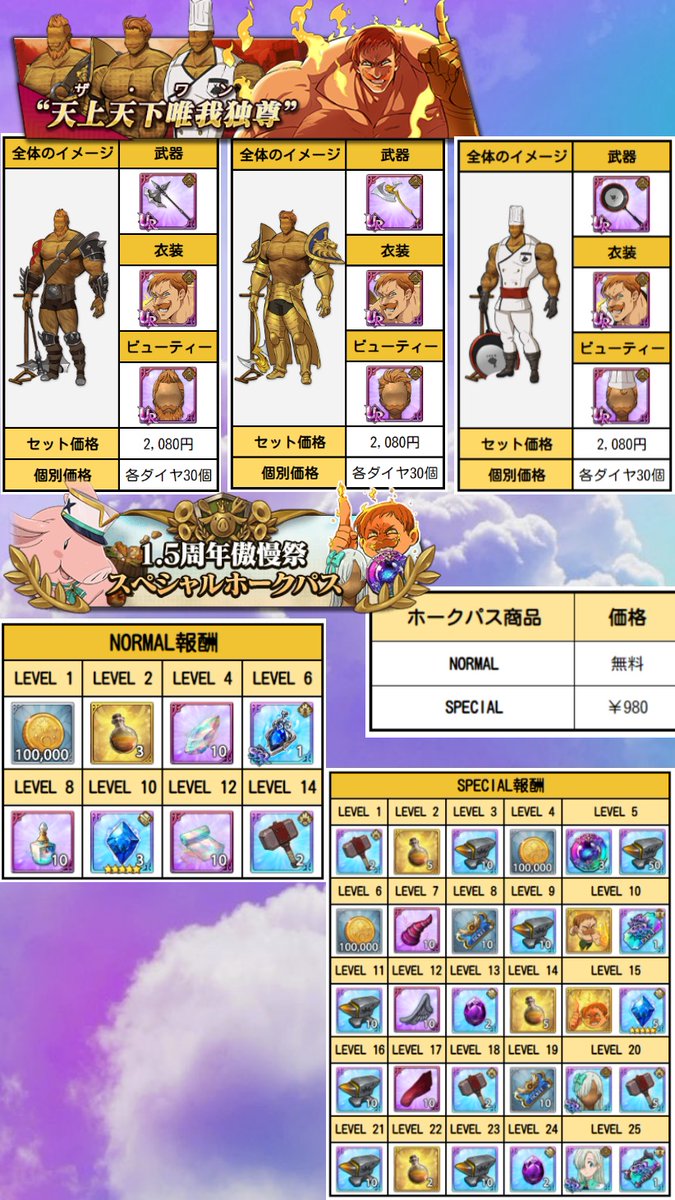 強奪のおっくん アプデ情報強奪 スナッチ 1 5周年 傲慢祭 新キャラ 無敵の権化 ザ ワン エスカノール 希望の光 新王 アーサー 傲慢祭ガチャ フェスカノールコス 天上天下唯我独尊 ホークパス Spミッション Spレシピ その他 強奪のおっくん アプデ情報強奪 スナッチ 1 5周年 傲慢祭 新キャラ 無敵の権化 ザ ワン エスカノール 希望の光 新王 アーサー 傲慢祭ガチャ フェスカノールコス 天上天下唯我独尊 ホークパス Spミッション Spレシピ その他