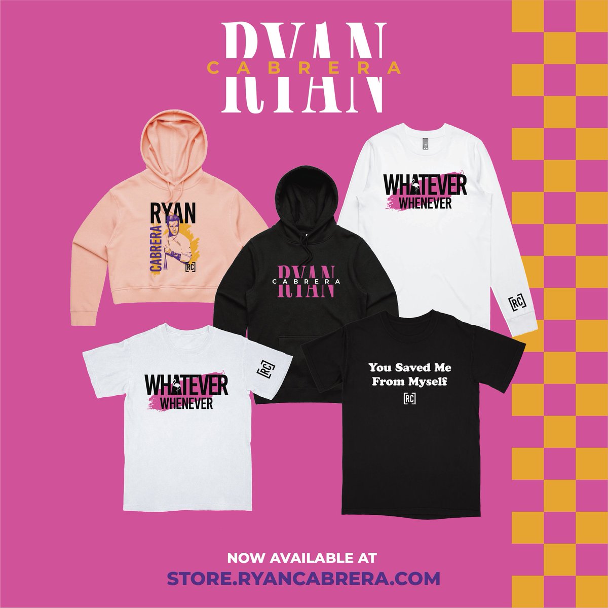 New merch new merch!!! Something for everyone 😎 So take a look and find tha perfect gift for a friend, significant other, family…or yourself!! store.ryancabrera.com