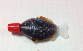 design peaked at the tiny fish shaped soy sauce bottle