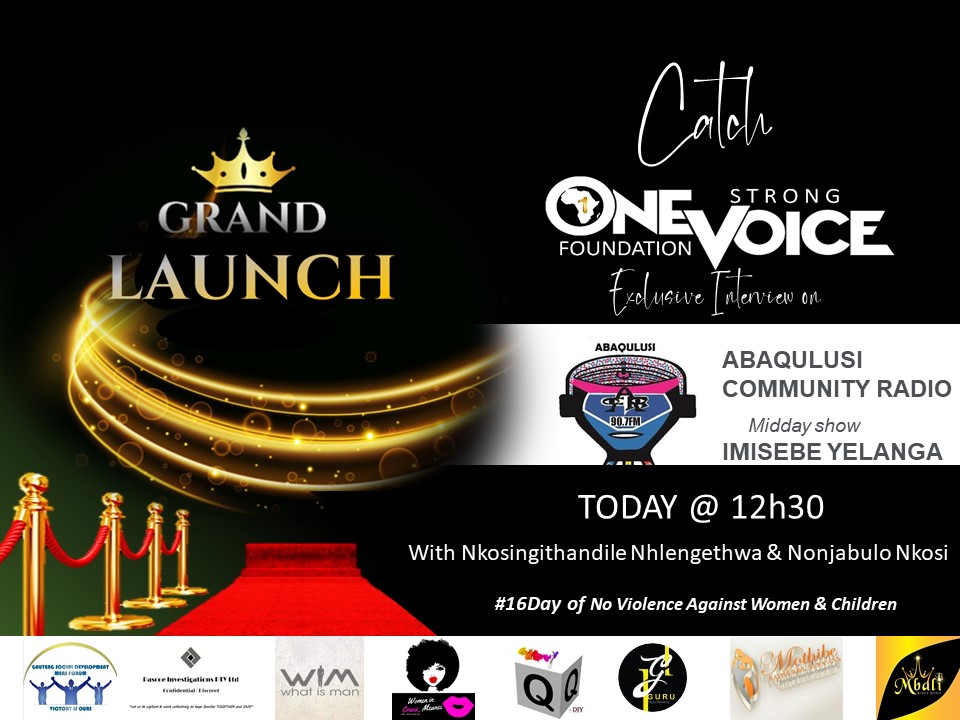 1_StrongVoice's tweet photo. Join the conversation and OSVF on the midday show - Abaqulusi Community Radio - show name: Imisebe yelanga with presenters: Nkosingithandile Nhlengethwa &amp; Nonjabulo Nkosi @ 12H30. https://t.co/uAjUYJN0pJ