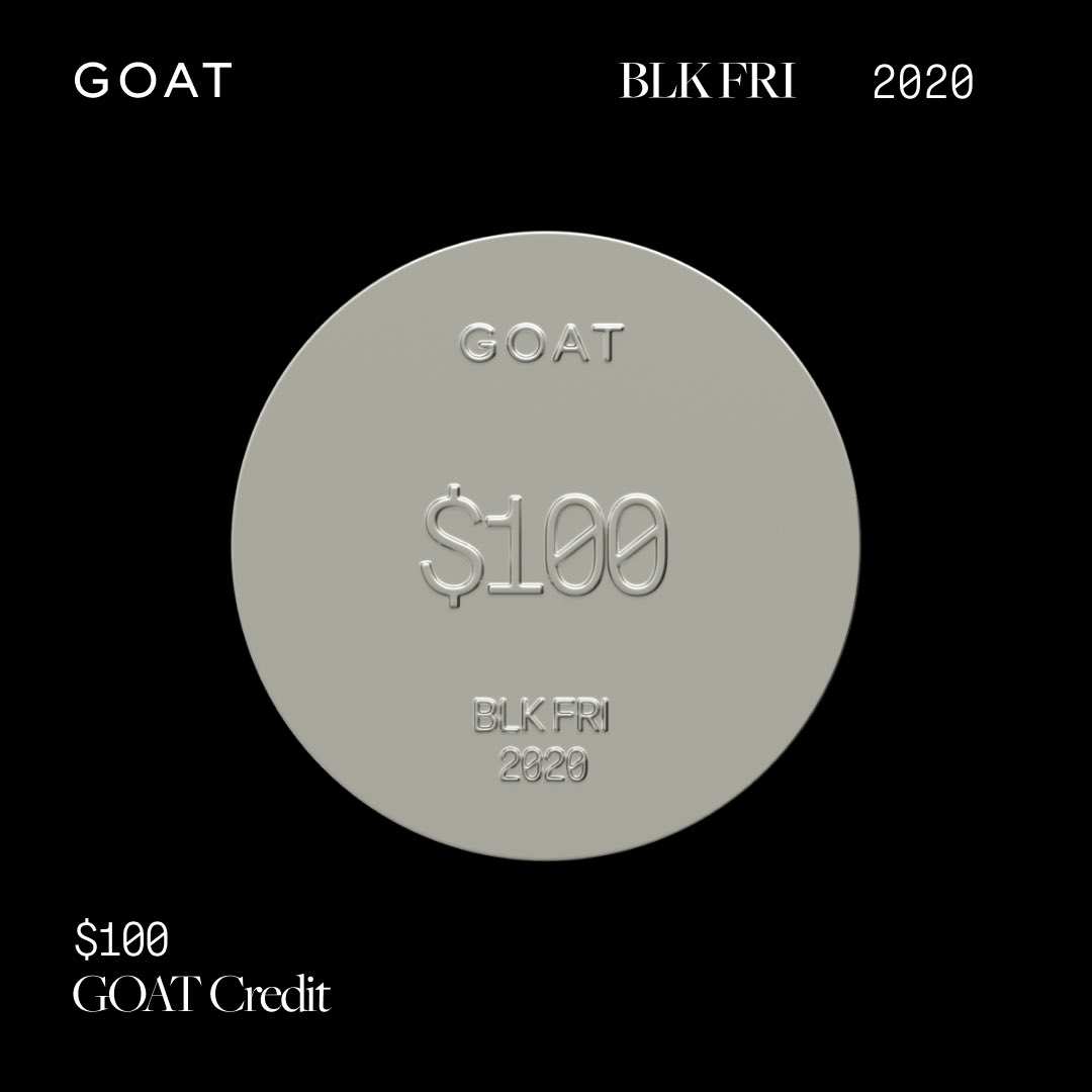 Enter #GOATBlackFriday for a chance to win sneakers, credit and other exclusive prizes goat.app.link/ld1AhrqFXab