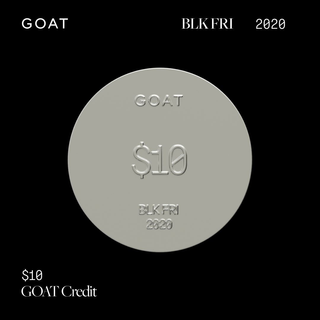Enter #GOATBlackFriday for a chance to win sneakers, credit and other exclusive prizes goat.app.link/ld1AhrqFXab