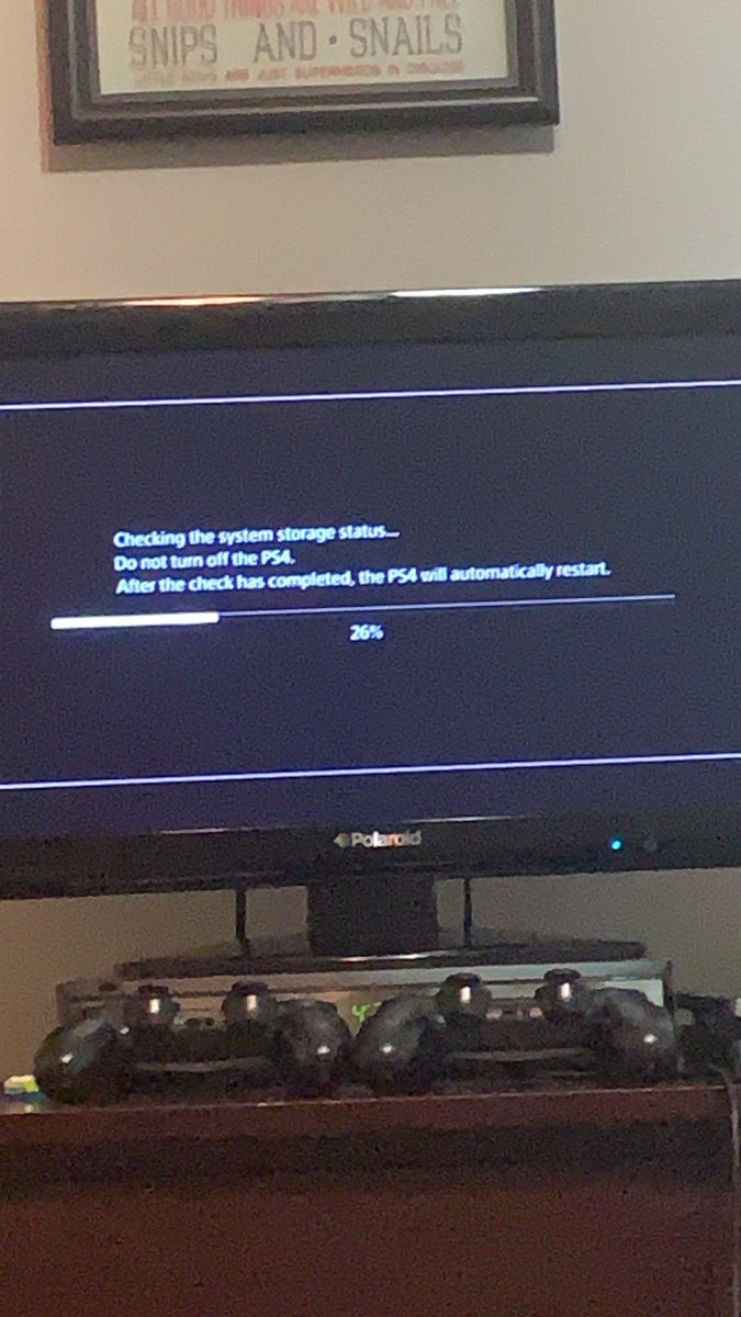 ps4 checking the system storage status
