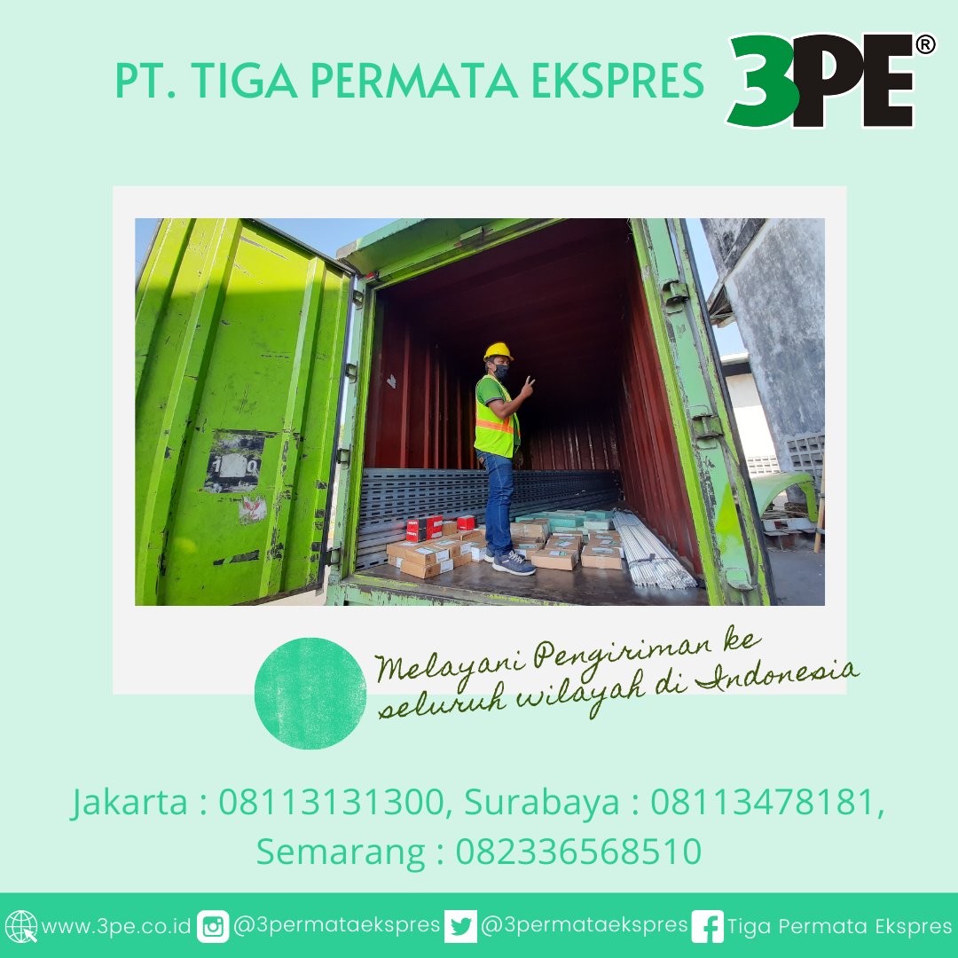 3permataekspres's tweet photo. Kirim barang apapun dan kemanapun, kami layani dengan baik. Percayakan kebutuhan pengiriman kargo Anda bersama Tiga Permata Ekspres. https://t.co/MXTIO0jMz6.

#jasapengiriman #kirimbarang #jasaekspedisi #cargo #airfreight #pengirimanbarang https://t.co/V9T0IVMxRc