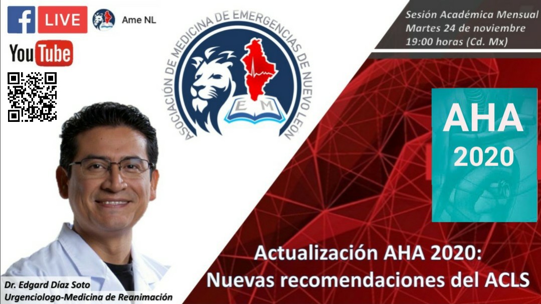 JazielMd's tweet photo. Los esperamos, hoy a las 7 pm, por la página de Facebook de Ame NL, #AMENL
Actualización de las nuevas guías del ACLS, https://t.co/boNCuCHkuH