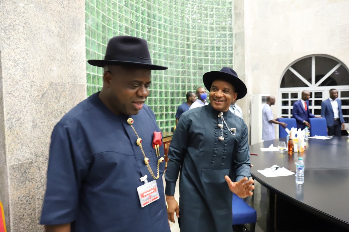 JamohBashir's tweet photo. #PartnersingForProgress Thanks your Excellency Gov Diri for being a great host. Nigeria has tremendous maritime assets @nimasaofficial is looking forward to working with @BayelsaStateGov in the areas of wreck recycling; Bayelsa Maritime Academy, Agge Deep Seaport, Fishing,Tourism https://t.co/0D99joidSk