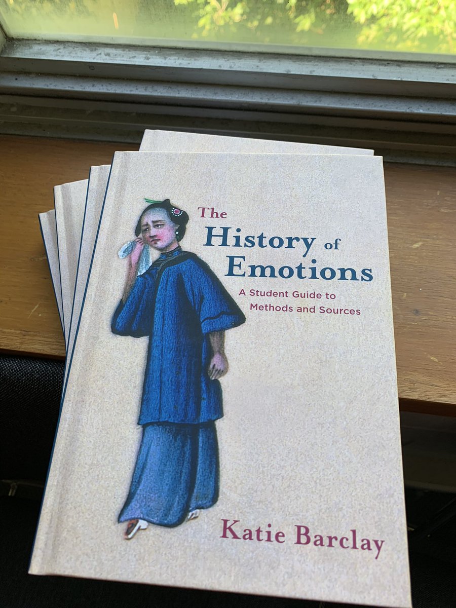 KatieEBarclay's tweet photo. It’s here! The History of Emotions: A Student Guide to Methods and Sources in the flesh! I think it’s came out really well. #twitterstorians #emostorians https://t.co/Btp2QoBBQR