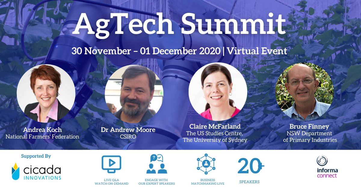 Informa_Oz's tweet photo. Gathering the industries key stakeholders such as @NationalFarmers,@ReAquasolarpump, @nswdpi, @ConnectedFarms, @foodagility, The #AgTech20 will draw on the key issues facing the sector and the growing demand for technological advancement in agriculture. https://t.co/Mgbt9wCZp9 https://t.co/kuItpPCICE