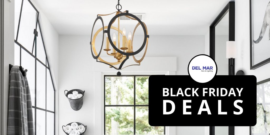 Celebrate Black Friday at Del Mar Fans &amp; Lighting with up to 25% OFF Designer Ceiling Fans &amp; Lighting! Shop all of our Black Friday Deals >> buff.ly/2HAYdzn

#designer #ceilingfans #lighting #homedecor #interiordesign #lightfixtures #ceilingfans #fans #blackfriday