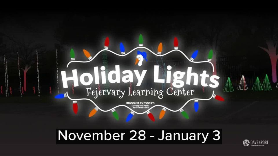 Quad Cities on Twitter "Davenport Parks and Recreation's 2020 Fejervary Holiday Lights begins