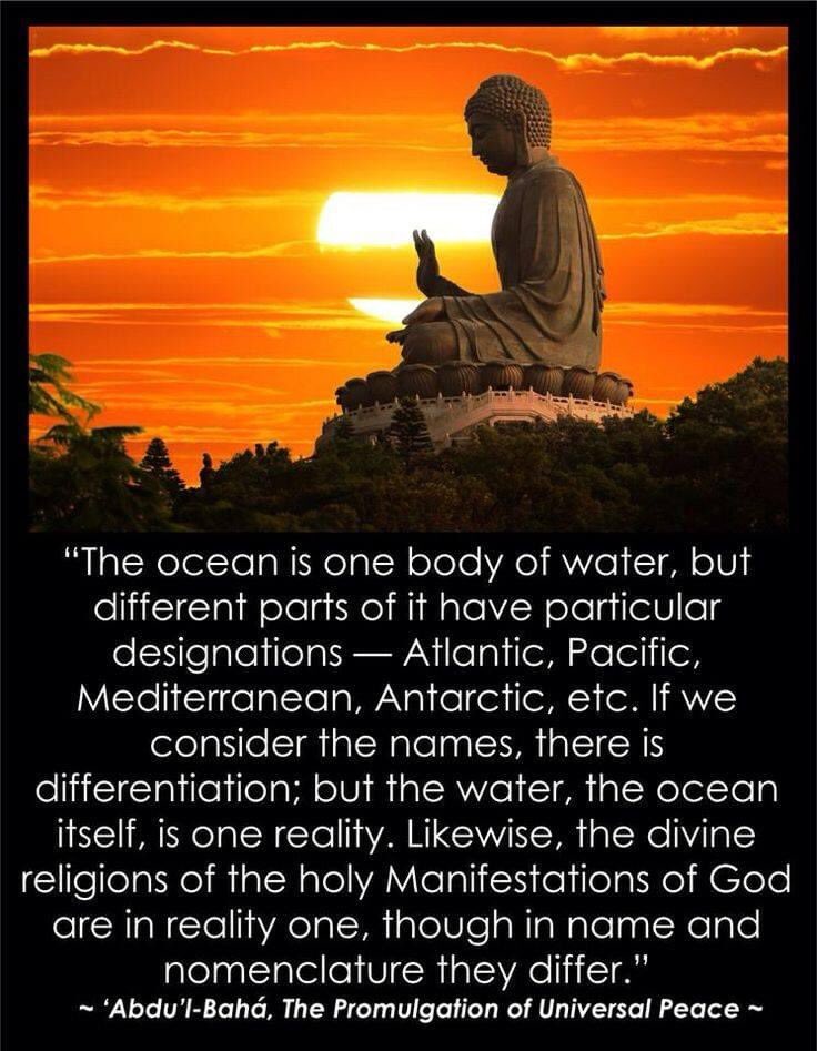 IAmTheRealGio's tweet photo. In reality it’s all one & the same. #bahai #BahaiFaith #ONE #reality #ONEReality #God #religion #ocean #water #same https://t.co/FIkCkuJVPY