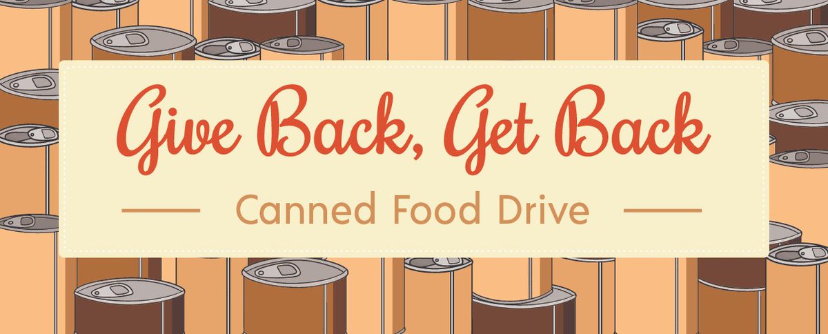 You have until TOMORROW at 12 PM to donate your non-perishable food items to the SGA office located by CLACS! The top 3 RSO's have a chance of winning cash prizes.