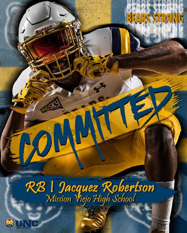 jocky05's tweet photo. I am excited to announce my commitment to The University of Northern Colorado! A special thank you to my family and coaches for all of the support through this process. #GoBears 🐻 https://t.co/EfaqQkTQot