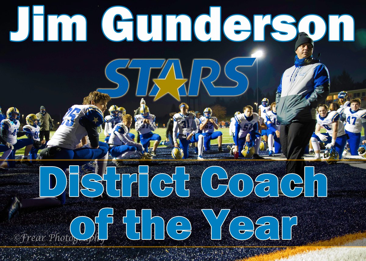 aha_stars's tweet photo. Congratulations to our Head Football Coach Jim Gunderson on being named the Suburban Red District Coach of the Year! This is the second time in the past three seasons that Coach Gunderson has received this award. GO STARS! https://t.co/IeWzYLNazC