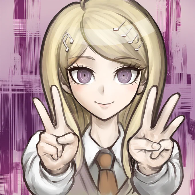 #ダンガンロンパ10周年 
との事で、ダンロンは1から全シリーズ?おしおきシーンの作画(それと1と2、絶対では劇中絵も)を描かせていただいたので思い入れも。

趣味でのダンロンの絵はこのV3発売記念用イラストしか描いてませんが、一度ちゃんと自分絵でキャラ描いてみたいですねw 