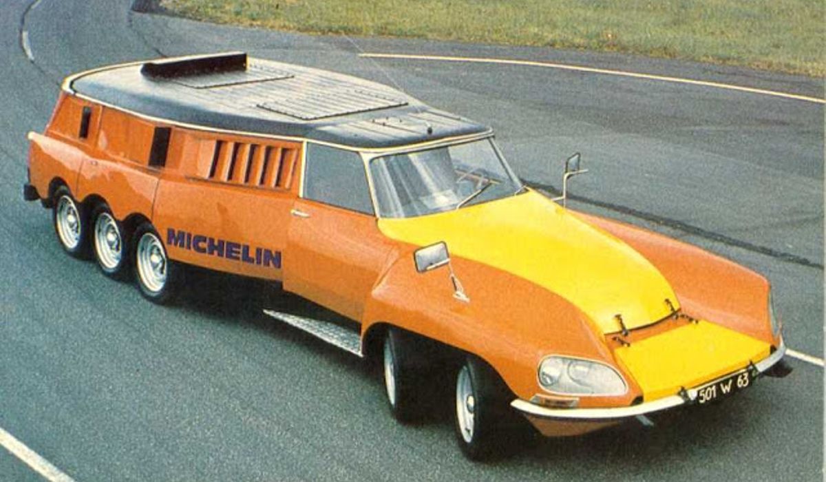 @topntran Michelin also made a car once, called the PLR. It was designed to test truck tires at high-speed without the risk of a big rig having a blowout at 100mph. The truck tire was in the middle of the car, powered by its own V8 (the car had two engines!) and raised/lowered as needed