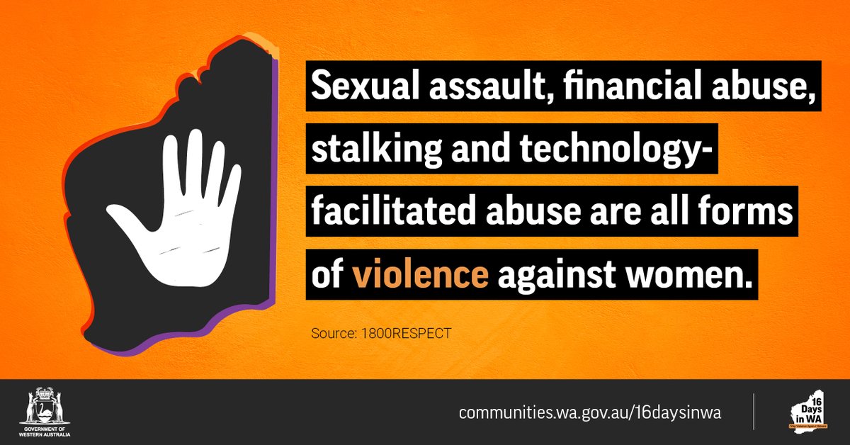 WACOSS's tweet photo. Today is the International Day for the Elimination of Violence Against Women and the beginning of the annual  16 Days in WA to Stop Violence Against Women. For more info visit: https://t.co/PcNySiTCNA #16DaysInWA #StopTheViolence #RespectStartsWithMe https://t.co/LyRM8rkV5k