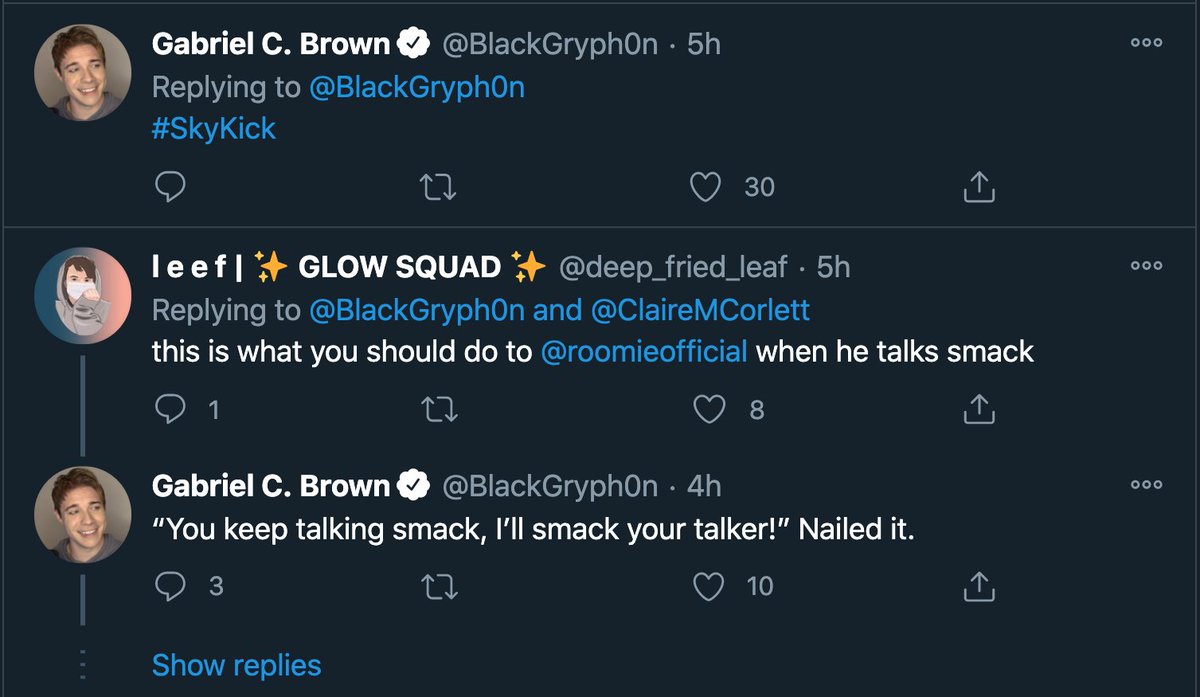 "You keep talking smack, I'll smack your talker."— @Blackgryph0n, making a "joke" after he publicly posts a video of him giving a " #skykick" (his own hashtag) to his domestic partner from a low-flying personal aircraft.He thinks he's being funny and cute.I worry for Claire.