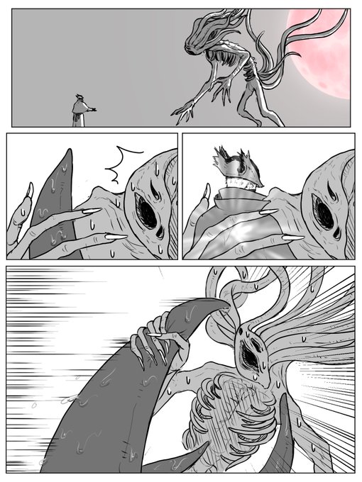 ダークソウル考察漫画第6話 深淵の主マヌス Dlc部分の重要な話しであり後の 絵を描く人の漫画