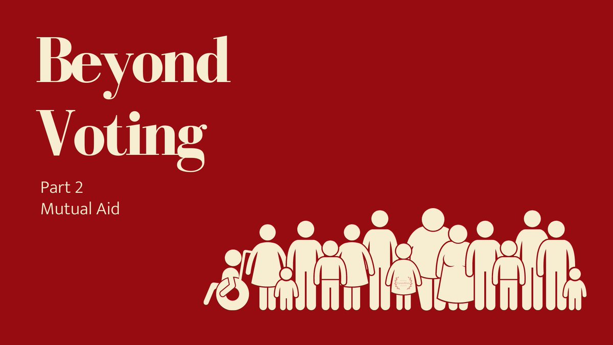 CoronAlivio's tweet photo. In this second part of #BeyondVoting we’re exploring #MutualAid. #MutualAid is a collaborative way of ensuring that our communities’ needs for survival are met. https://t.co/BJEkOuGxec