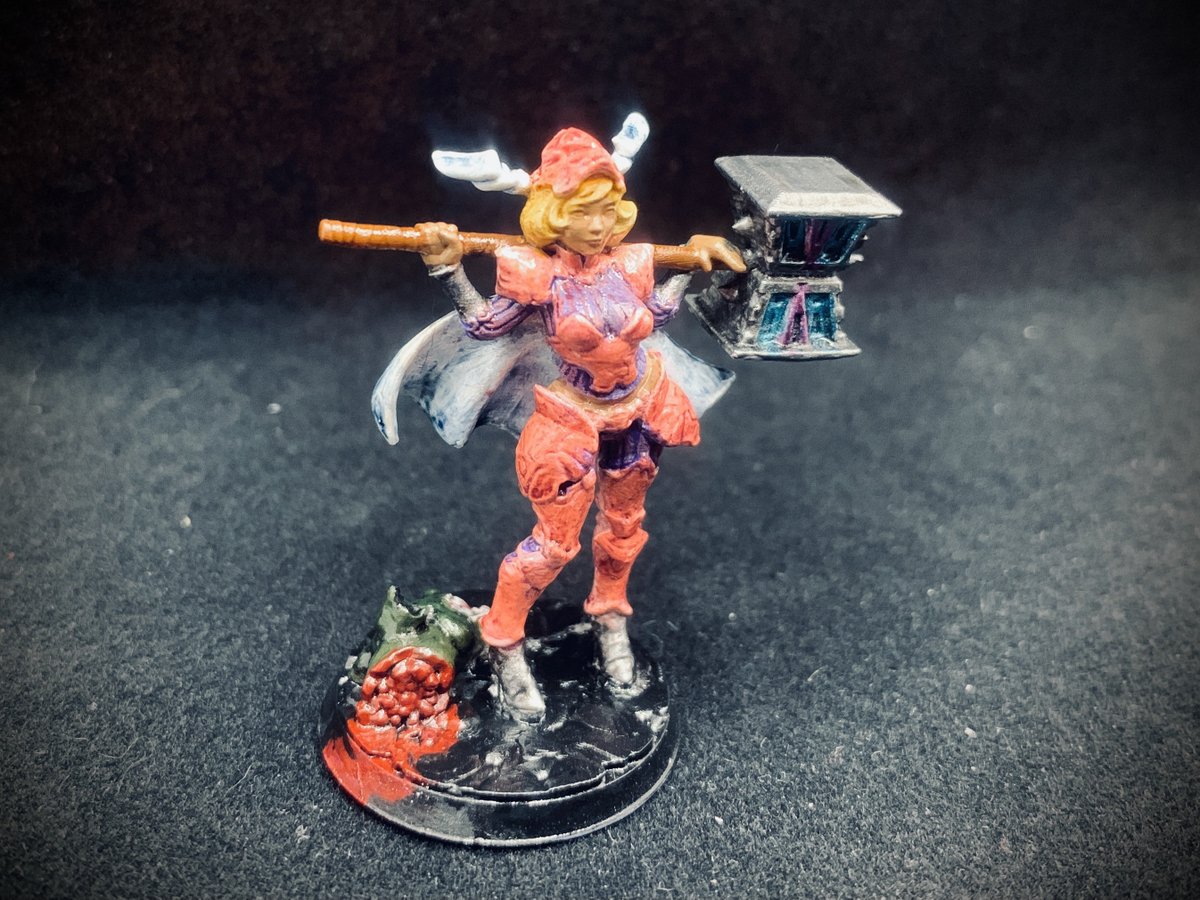 CrowKatStudios's tweet photo. Another addition to the shop - this Magical Girl Hammer Paladin 28-32mm Miniature | Handpainted RNEstudio Death Bringer Paladin for Dungeons and Dragons &amp; Pathfinder 

https://t.co/HsRbyDIrIS 

#paladin #deathbringer #magicalgirl #hammer #heroine #girlpower https://t.co/7sQVqCkfCJ