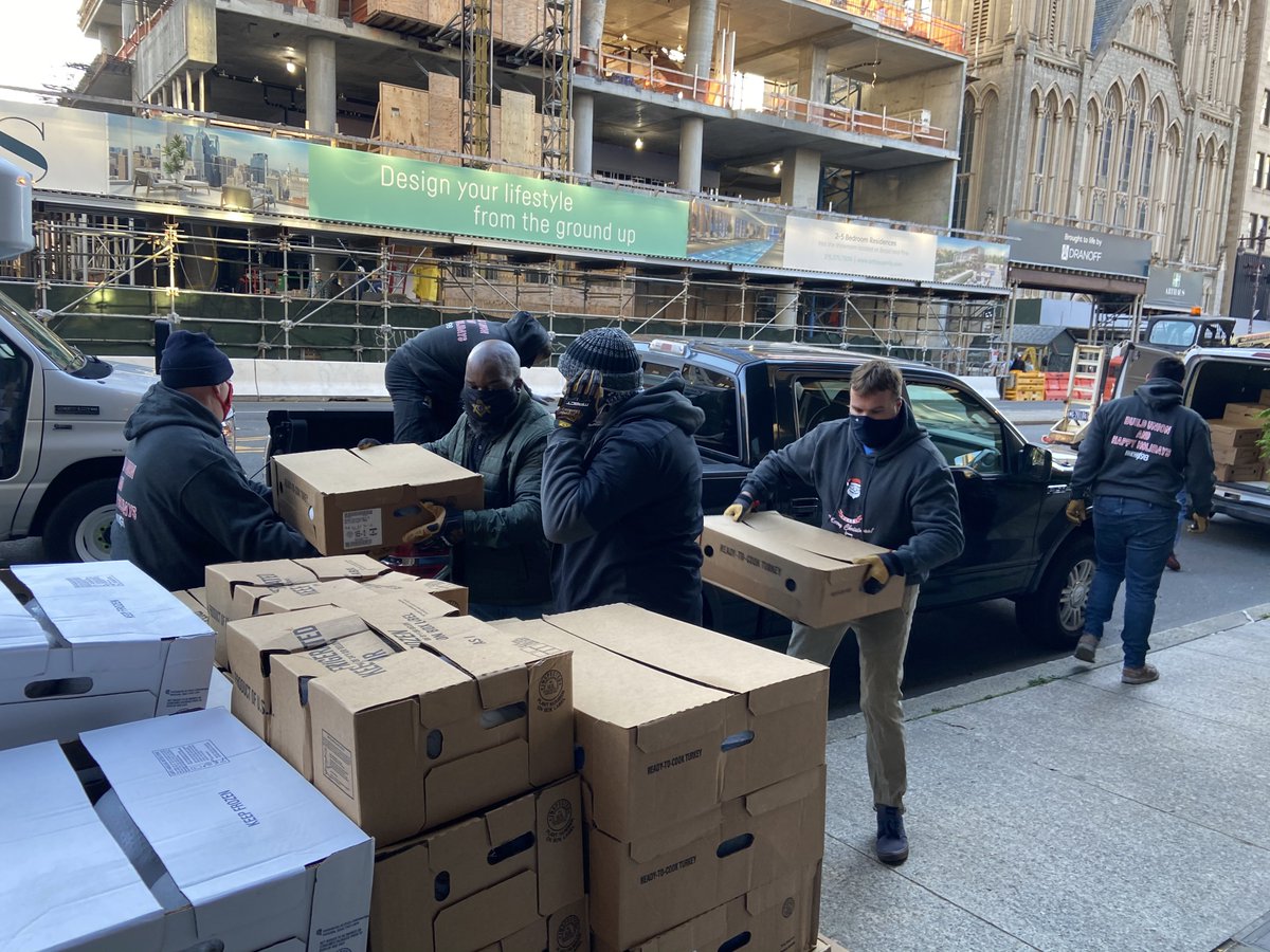 Thank you Local IBEW 98 Members and Staff for delivering hundreds of Thanksgiving Meals and our awesome Apprentice’s for working day and night with <a href="/MANNANourishes/">MANNA</a> taking care of families in need. What a team