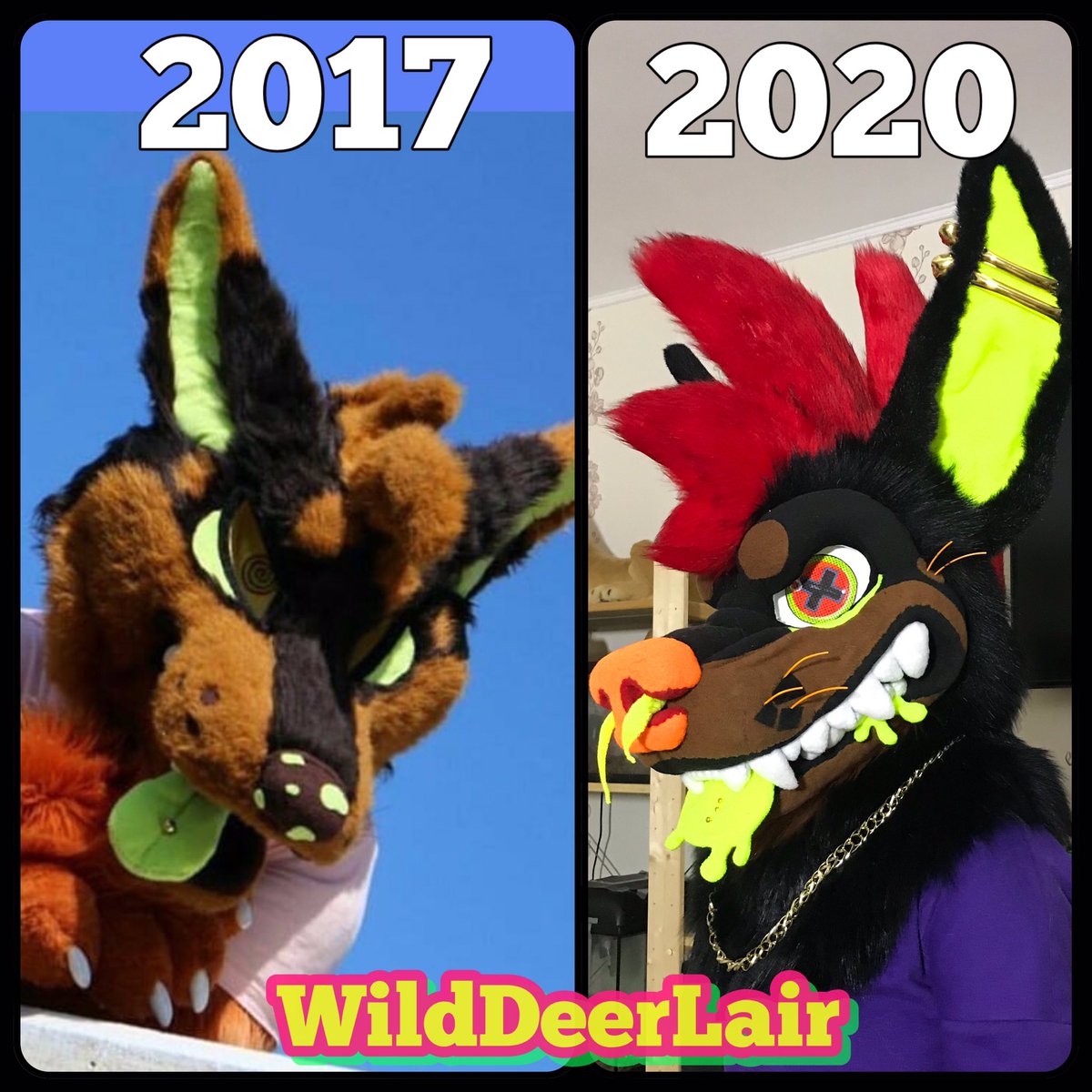 DeerLair's tweet photo. Doberman SOLD) Two brothers 2017 and 2020 years ) 3 years difference, both suites are cute, I'm proud of myself) which one do you like better? #furry #fursuit #furryfandom #FurryFriday #furryartist #furries #doberman #fursuit https://t.co/6cmJ9fVBsi