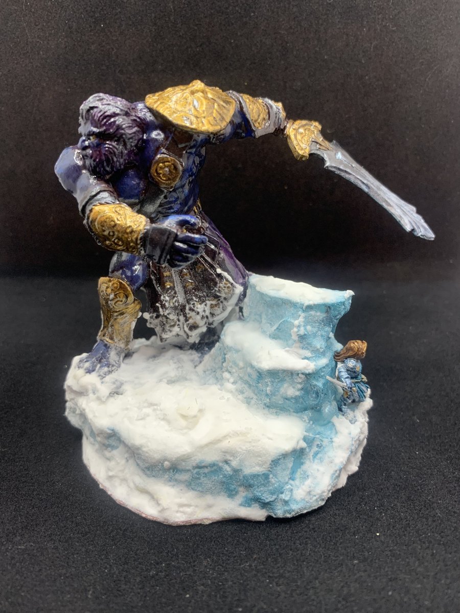 CrowKatStudios's tweet photo. Excited to share the latest addition to my #etsy shop: Miscalculations on Thin Ice | Ice Giant and Halfling Rogue Handmade Diorama 

https://t.co/TydeD4lBdU 

#blue #giant #diorama #halfling #rogue #jotunn #frost #tabletop #terrain https://t.co/dD11P3qlhw