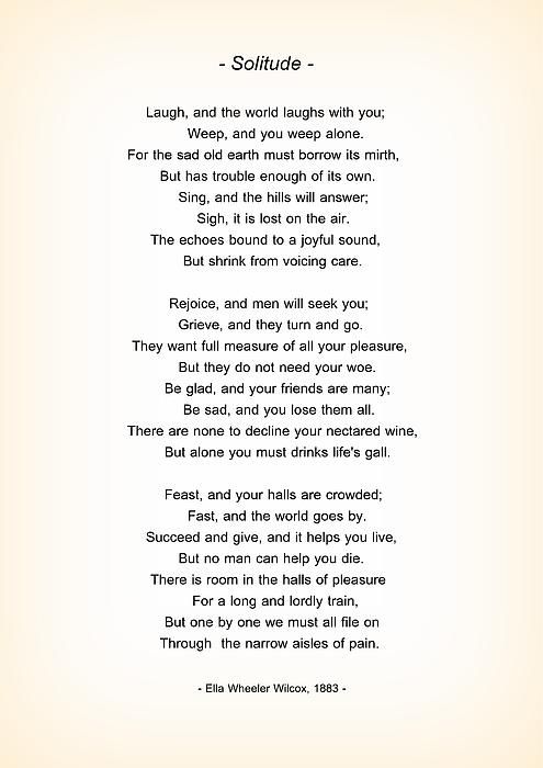s_gerschewski's tweet photo. "Laugh, and the world laughs with you; 
Weep and you weep alone."
 - Ella Wheeler Wilcox, 1883 - 'Solitude'
#laugh #weep #joy #solitude #EllaWheelerWilcox #thoughtoftheday #ThursdayThoughts #candlejoylondon #behappybecandlejoy @candle_joy_ltd https://t.co/5IkCASEoXW