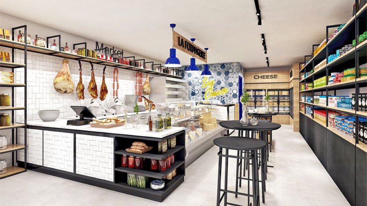 ChevreMiami's tweet photo. We are getting closer to our opening date for the Miami Chèvre Pop 🆙 🧀 Shop @wagyeria! A sneak peak to what’s to come! Great work by @ventura_interiores #cheesemafia🧀 https://t.co/IkcSsrFoDX