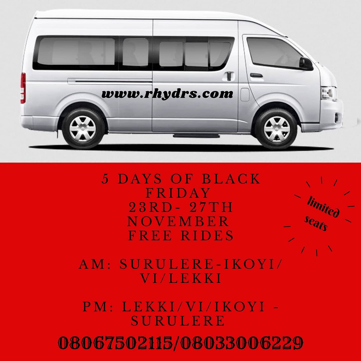 rhydrs's tweet photo. We are here now. Join this vibe and rhyd  with the new easy share ride to work and back.
#commute #free #BlackFridayDeals #transportation https://t.co/PO9D6aaE2b