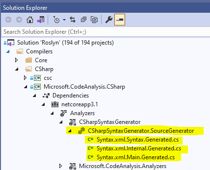 jasonmalinowski's tweet image. Since just about everybody has been asking to have the output of source generators appear in Solution Explorer, here you go.