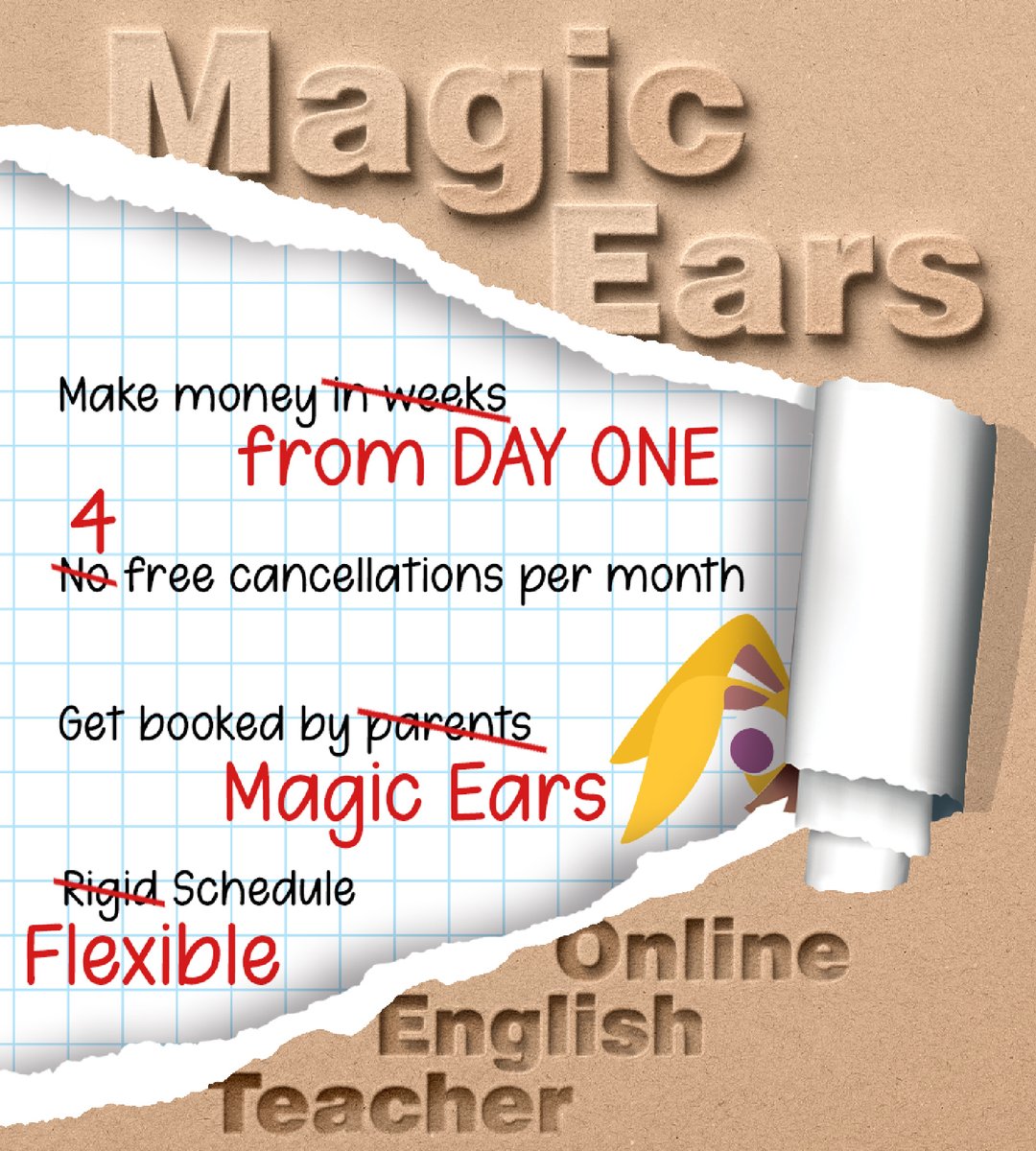 OkayestMom3's tweet photo. Is there anybody who will refuse to have another source of income at this moment?
Are you a native English speaker with a neutral accent? No minimum teaching hours!
Welcome to join us! https://t.co/z6jJ9mNdRl https://t.co/NIR3QdYZW9