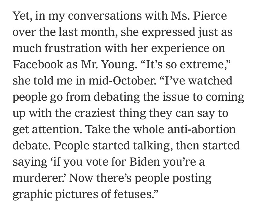 As recently as a decade or two ago, the people in this story probably would have gotten most of their news from the local morning paper or nightly broadcast TV. Now they log onto Facebook for updates from their friends & kids, and see QAnon memes and graphic abortion photos.