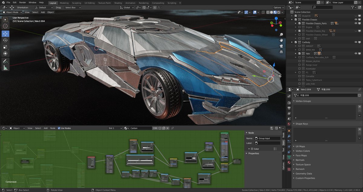 wanoco4D's tweet image. wet Louis&apos;s Yale

I tried making wet shader
#blender
