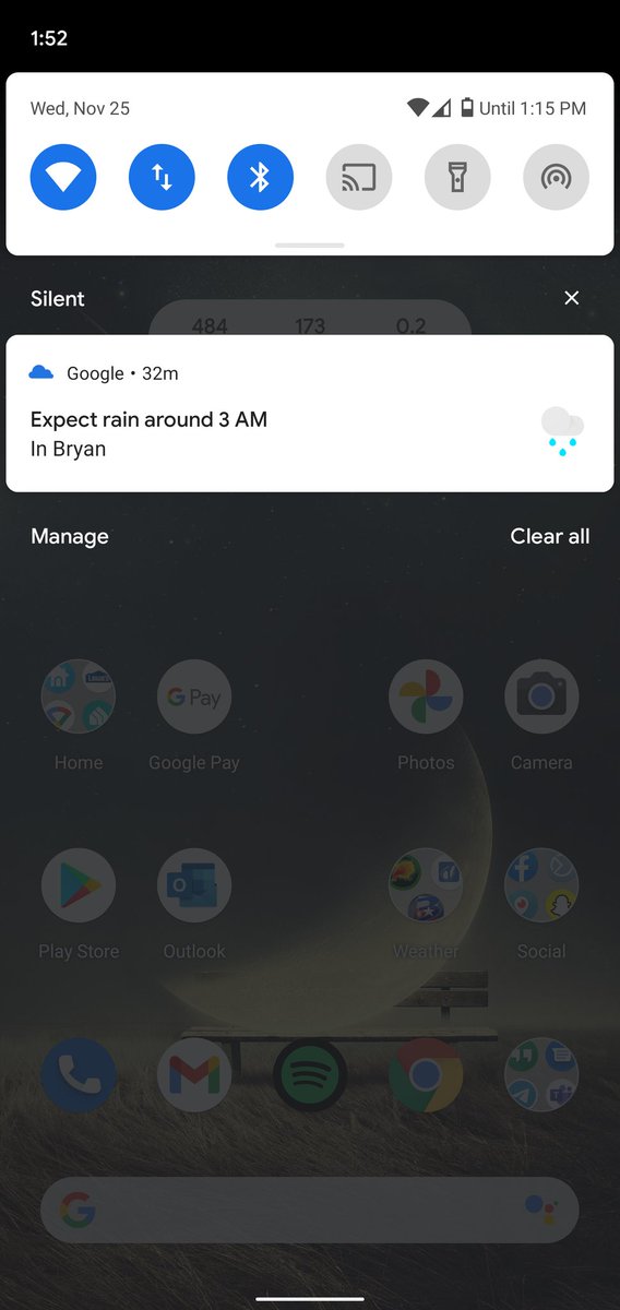 shelwinkleywx's tweet photo. 1:53am: this is why you should stay in your lane, Google https://t.co/TES14sMCpN