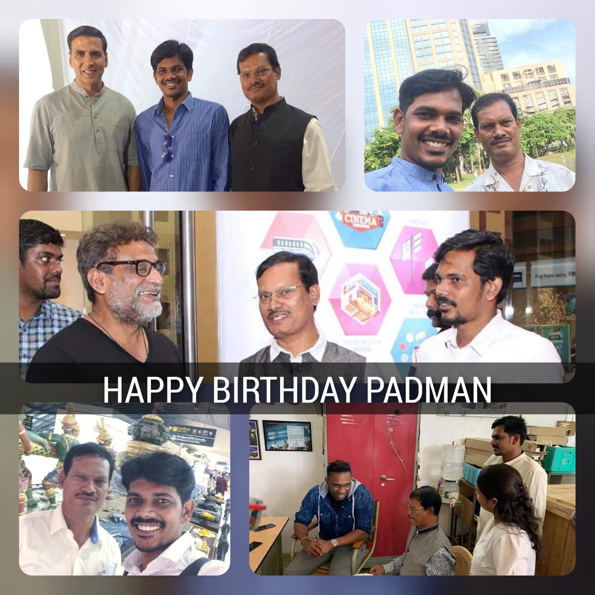 ChampionNKS's tweet photo. Happy Birthday To my support system!!! @murugaofficial sir thank you for always being there guiding me personally in every step of my life!!! Wishing you many more years in transforming lives of people!!! #Padman @mrsfunnybones @akshaykumar @DJBravo47 https://t.co/YtSXWLtb2Y