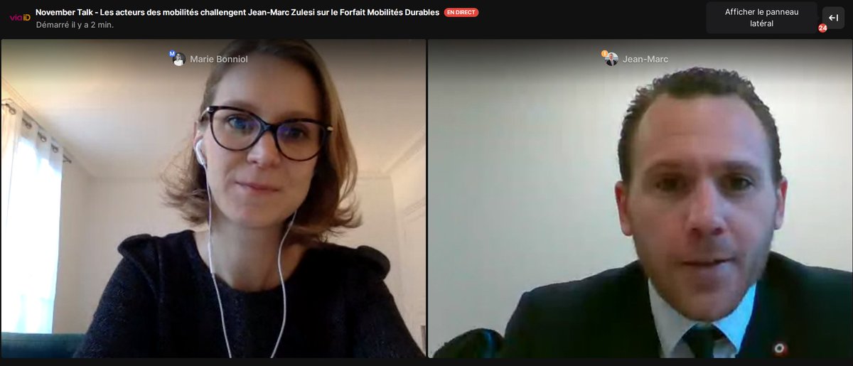 jmzulesi's tweet photo. En direct sur https://t.co/jMGoysmw75 pour échanger avec @jfdhinaux @AZFALTE1, @JulienHonnart de @KlaxitFR et de l’@AMobilites et Mathieu de Lophem de @myskipr. Merci à @via__id de mettre le #FMD à l'honneur pour ses #NovemberTalk. https://t.co/0YRDWJNBM1