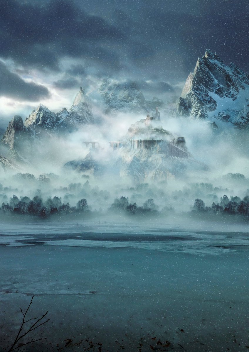 Snow fortress, who wants to come on this cold winter / Fortaleza de las nieves, ¿quién quiere venir en este frío invierno?
#illustration #drawing #arte #concept #conceptart #digitalart #artedigital #fortress #snow #winter #fortaleza #mattepainting #blizzard #mountain #cold #art