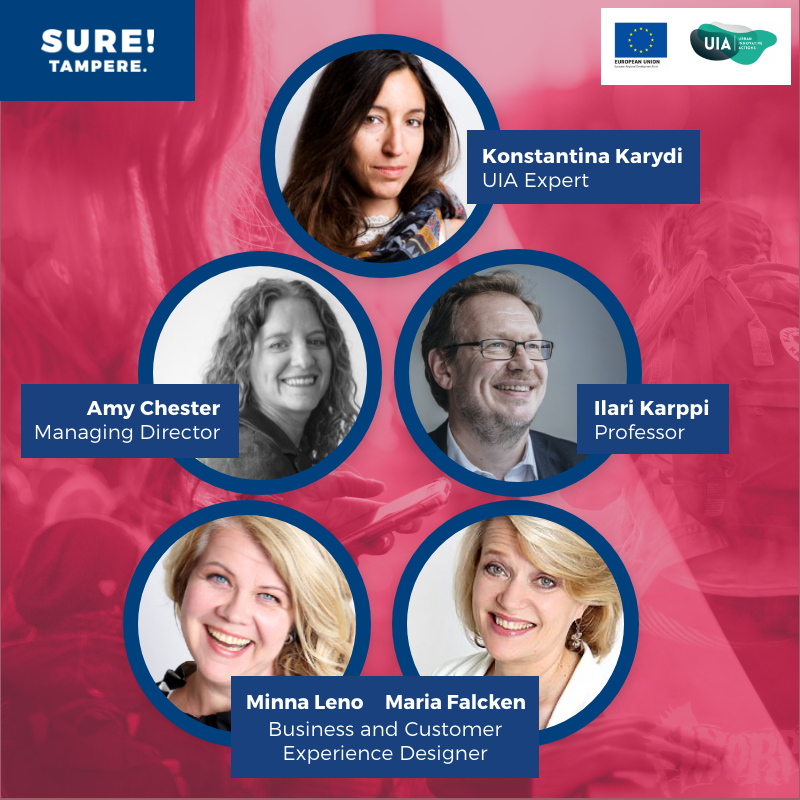 Co-design in event safety and security? Hear some more in Keeping Cities Vital webcast on Thu 26 2020 by Minna Leno and Maria Falcken from Kaleidoscope. Registration:  suretampere.fi

#suretampere #smarttampere #eventsecurity #urbansafety #codesign #servicedesign